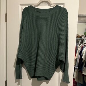 Amazon Women's Ribbed Knit Sweater - Forest Green